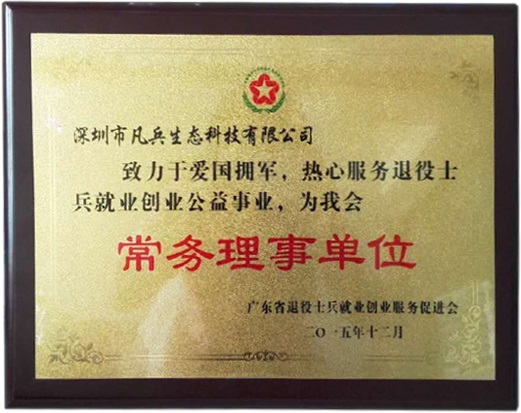 退役士兵就业创业服务促进会理事单位