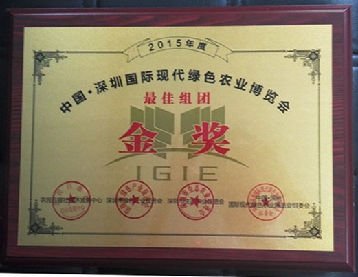 绿博会最佳组团金奖